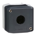 SCHNEIDER ELECTRIC - Leergehäuse, Harmony XALD, Kunststoff, dunkelgrau, 1 Bohrung, 22mm