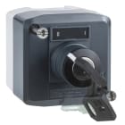 SCHNEIDER ELECTRIC - Aufbaugehäuse, Harmony XALD, Kunststoff, dunkelgrau, 1 Schlüsselschalter, O-I, 22mm, 1S+1Ö