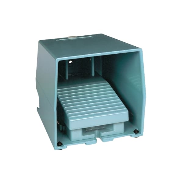 SCHNEIDER ELECTRIC - Fußschalter XPE, einfach, Metall, blau, 1-stufig, 2Ö+2S, IP66, mit Schutzhaube