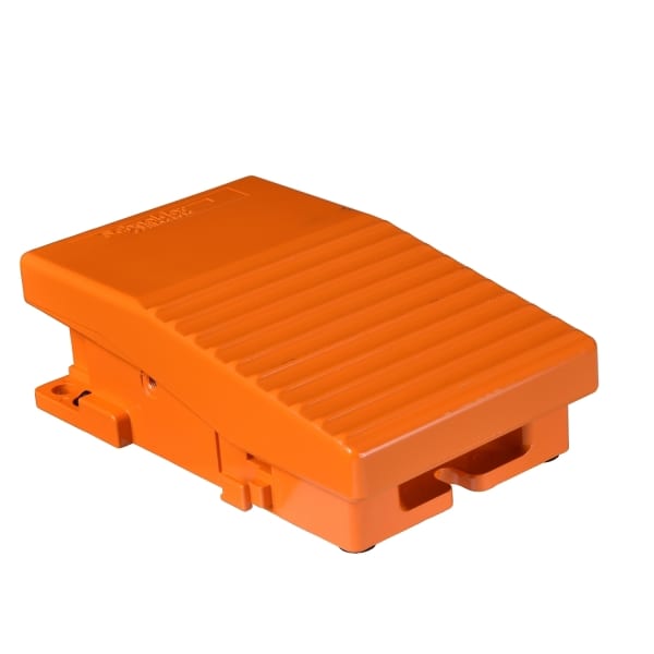 SCHNEIDER ELECTRIC - Fußschalter, Harmony XPE, einfach, Metall, orange, 1-stufig, 1Ö+1S, IP66