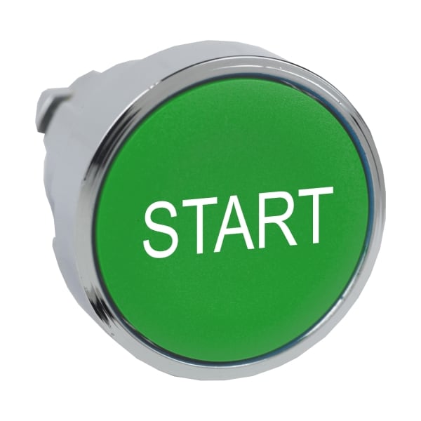 SCHNEIDER ELECTRIC - Drucktaster, Frontelement, XB4, Metall, 22mm, grün, START, tastend