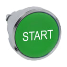 SCHNEIDER ELECTRIC - Drucktaster, Frontelement, XB4, Metall, 22mm, grün, START, tastend