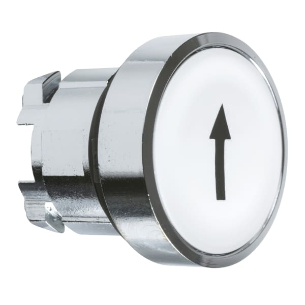 SCHNEIDER ELECTRIC - Drucktaster, Frontelement, XB4, Metall, 22mm, weiß, Pfeil oben, tastend