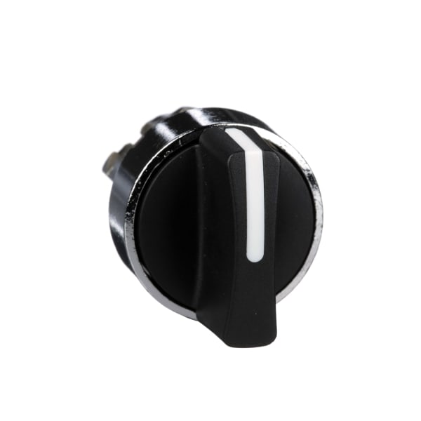 SCHNEIDER ELECTRIC - Wahlschalter Frontelement XB4, Metall, 22mm, schwarz, 2 Stell., rastend
