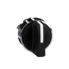 SCHNEIDER ELECTRIC - Wahlschalter Frontelement XB4, Metall, 22mm, schwarz, 2 Stell., rastend