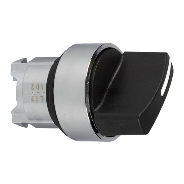 SCHNEIDER ELECTRIC - Drehwahlschalter Frontelement XB4, Metall, 22mm, schwarz, 2 Stell., tastend