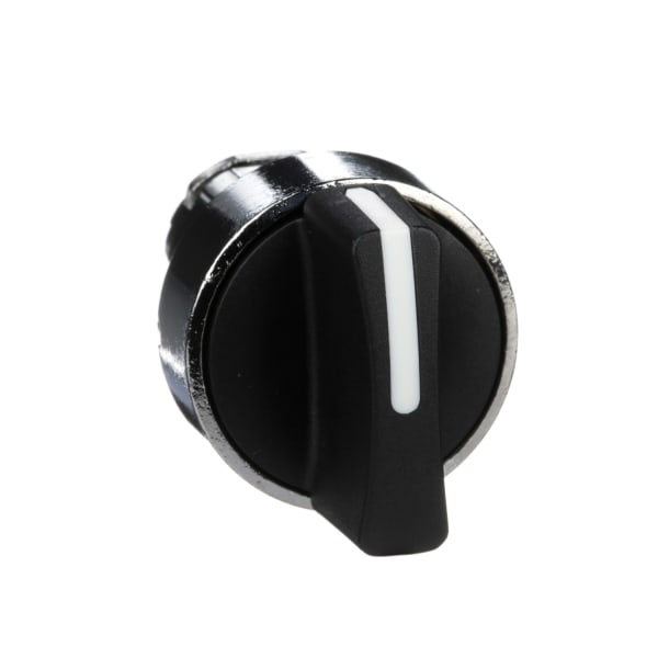 SCHNEIDER ELECTRIC - Wahlschalter Frontelement XB4, Metall, 22mm, schwarz, 3 Stell., Mi rastend