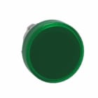 SCHNEIDER ELECTRIC - Leuchtmelder Frontelement XB4, Metall, 22mm, grün, für LED, glatte Kalotte