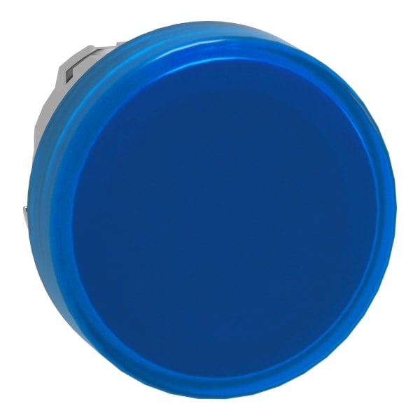 SCHNEIDER ELECTRIC - Leuchtmelder Frontelement XB4, Metall, 22mm, blau, für LED, glatte Kalotte
