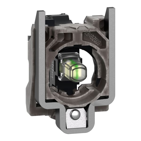 SCHNEIDER ELECTRIC - Lampenfassung+Befestigungsflansch, XB4, Metall, weiß, LED, SK, 24VACDC