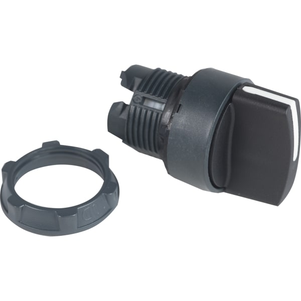 SCHNEIDER ELECTRIC - Wahlschalter, Frontelement, XB5, Kunststoff, 22mm, schwarz, 2 Stell., rastend