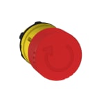 SCHNEIDER ELECTRIC - Not-Aus/Not-Halt-Schalter Frontelement XB5, Kstst, 22mm, rot, Pilz 30mm, Drehent