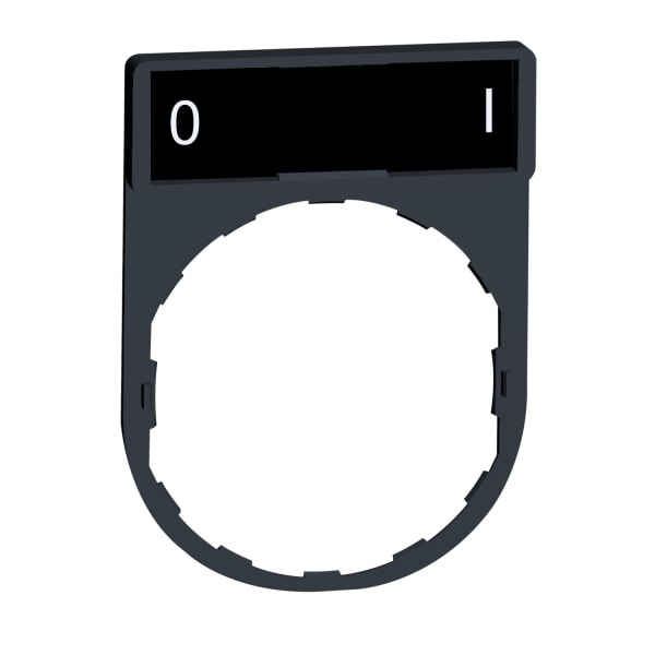 SCHNEIDER ELECTRIC - Schildträger 30x40mm, für Ø 22 Geräte, m. Schild O-I