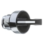 SCHNEIDER ELECTRIC - Wahlschalter Frontelement XB4, Metall, 22mm, sw, 3 Stell., langer Knebel, Mi rastend