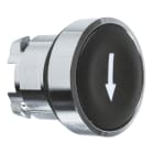 SCHNEIDER ELECTRIC - Drucktaster, Frontelement, XB4, Metall, 22mm, schwarz, Pfeil unten, tastend