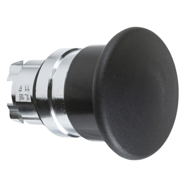 SCHNEIDER ELECTRIC - Pilzdrucktaster Frontelement XB4, Metall, 22mm, schwarz, Pilz 40mm, tastend