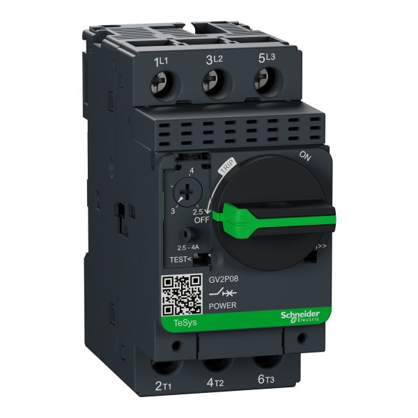 SCHNEIDER ELECTRIC - Motorschutzschalter, 3p, 2,5-4A, Drehantrieb, Schraubanschluss