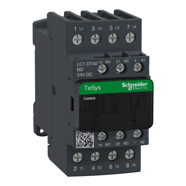 SCHNEIDER ELECTRIC - Leistungsschütz, 4p+1S+1Ö, 40A/AC1, Spule 24V DC