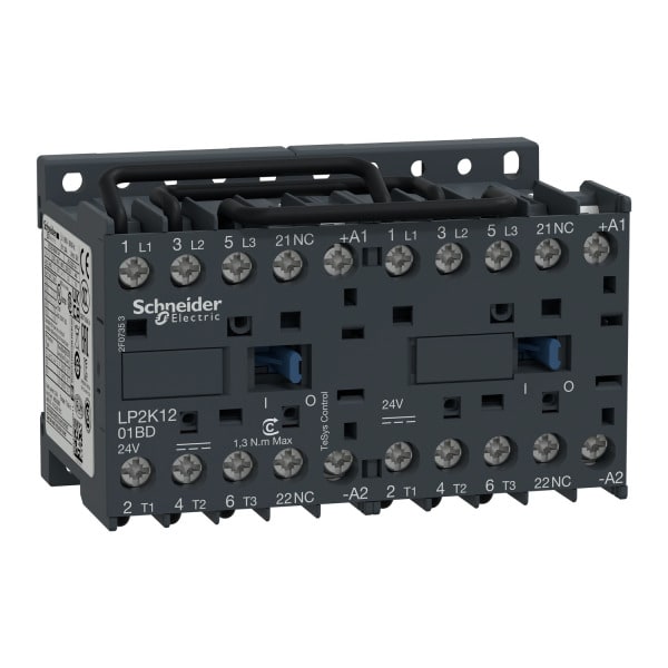 SCHNEIDER ELECTRIC - Wendeschützkombination, 3p+1Ö, 5,5kW/400V/AC3, 12A, 24VDC