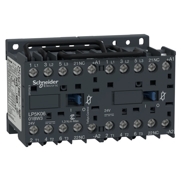 SCHNEIDER ELECTRIC - Wendeschützkombination, 3p, 6A, Spule 24V DC