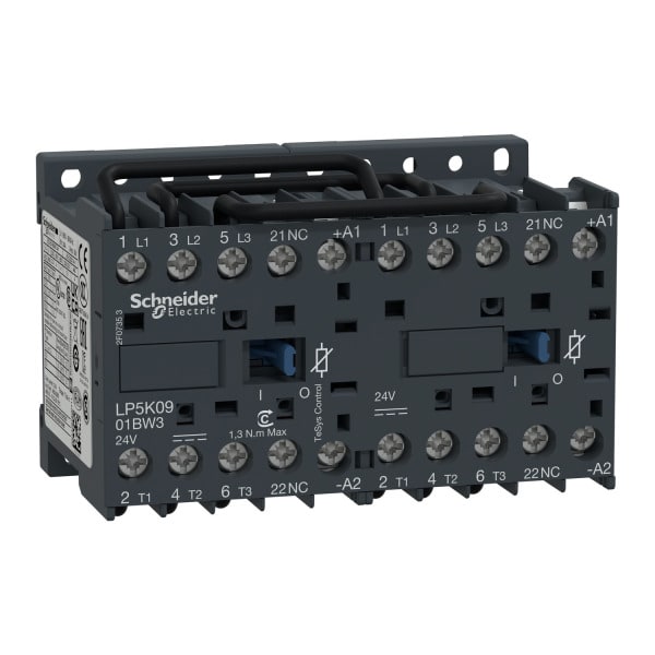 SCHNEIDER ELECTRIC - Wendeschützkombination, 3p, 9A, Spule 24V DC