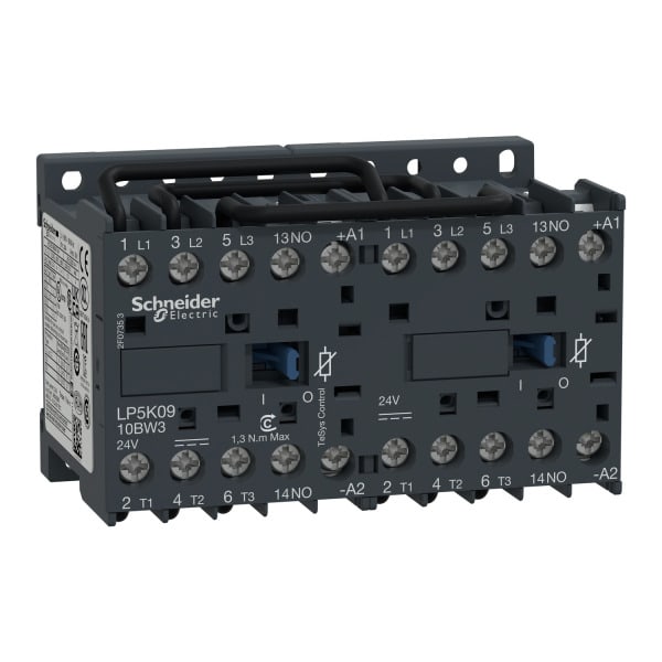 SCHNEIDER ELECTRIC - Wendeschützkombination, 3p, 9A, Spule 24V DC