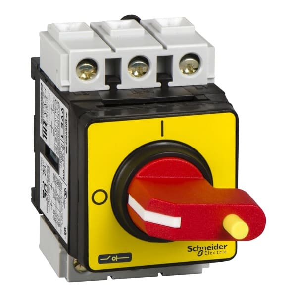 SCHNEIDER ELECTRIC - Lasttrennschalter VVE, TeSys, 3p, 690 V 25A, abschließbarer roter Griff