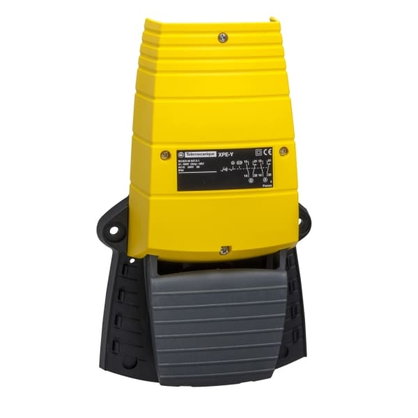 SCHNEIDER ELECTRIC - Fußschalter, Harmony XPE, einfach, Kunststoff, gelb, 1-stufig, 1Ö+1S, IP55