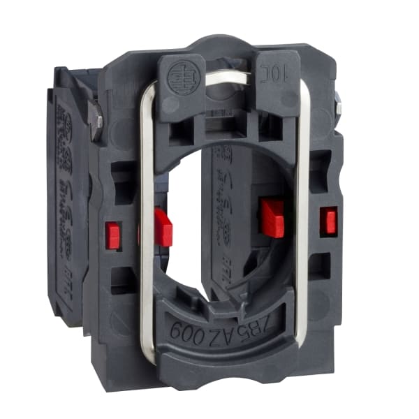 SCHNEIDER ELECTRIC - Hilfsschalterblock+Befestigungsflansch XB5, Kstst, 22mm, 30mm, 2Ö, Spring Clamp