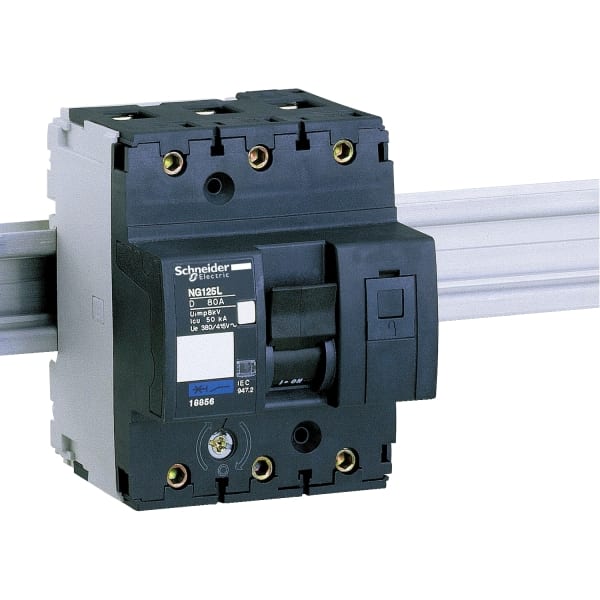 SCHNEIDER ELECTRIC - Leistungsschalter NG125L, 3P, 80A, D Charakteristik