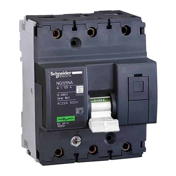 SCHNEIDER ELECTRIC - Lasttrennschalter NG125NA, 3P, 80A