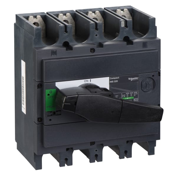 SCHNEIDER ELECTRIC - Lasttrennschalter ComPact INS320 4P 320A Festeinbau mit schwarzem Drehantrieb