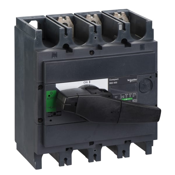 SCHNEIDER ELECTRIC - Lasttrennsch. INS400,3P, 400A/690V AC/250V DC,Drehantrieb schwarz