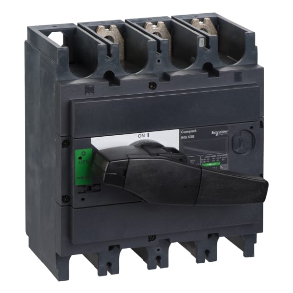 SCHNEIDER ELECTRIC - Lasttrennsch. INS630,3P, 630A/690V AC/250V DC,Drehantrieb schwarz