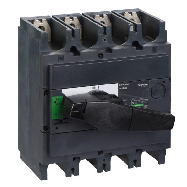 SCHNEIDER ELECTRIC - Lasttrennsch. INS630,4P, 630A/690V AC/250V DC,Drehantrieb schwarz