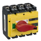 SCHNEIDER ELECTRIC - Lasttrennsch. INS250,4P, 250A/690V AC/250V DC,Drehantrieb rot/Grund gelb