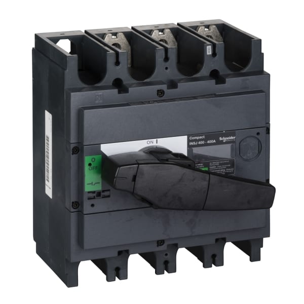 SCHNEIDER ELECTRIC - Lasttrennschalter ComPact INSJ400 3P 400A mit schwarzem Drehantrieb