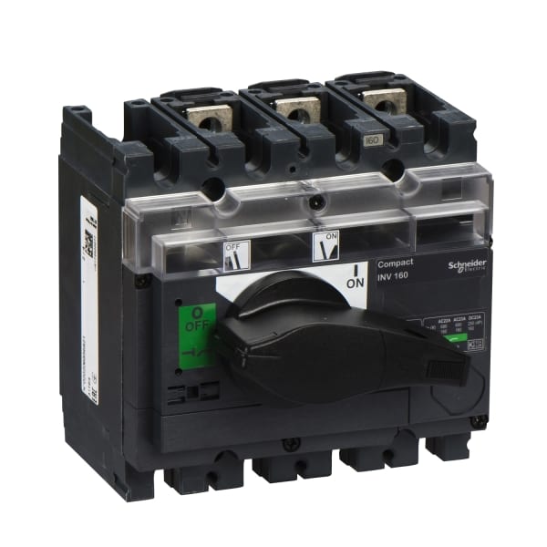 SCHNEIDER ELECTRIC - Lasttrennsch. INV160, 3 P, 160A/690V DC/AC, Schwarzer Drehhebel