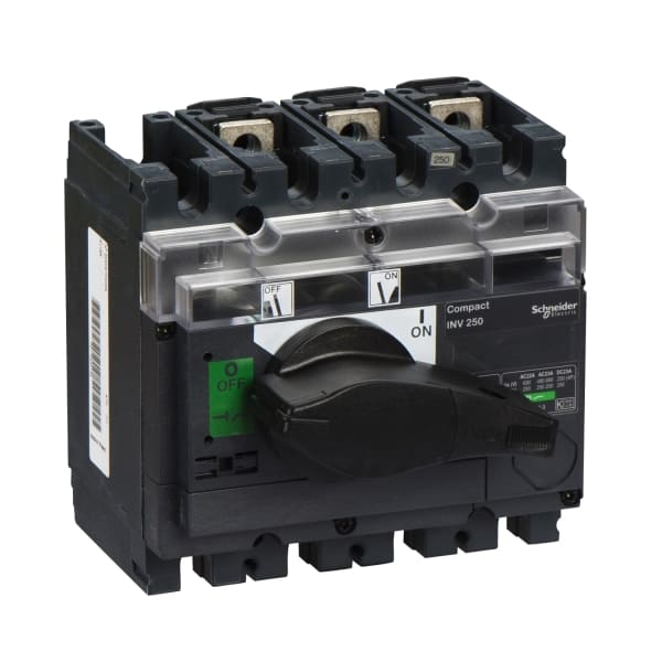 SCHNEIDER ELECTRIC - Lasttrennsch. INV250, 3 P, 250A/690V DC/AC, Schwarzer Drehhebel