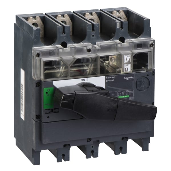 SCHNEIDER ELECTRIC - Lasttrennsch. INV400, 4 P, 400A/690V DC/AC, Schwarzer Drehhebel