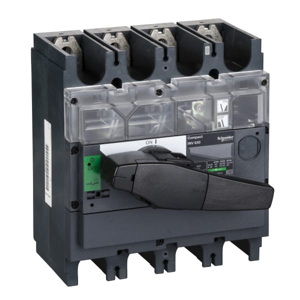 SCHNEIDER ELECTRIC - Lasttrennschalter ComPact INV630 4P 630A Festeinbau mit schwarzem Drehantrieb