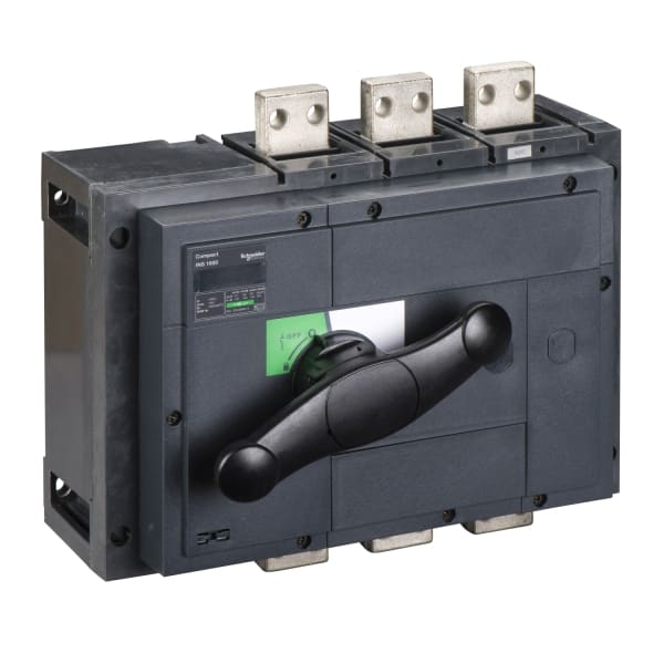 SCHNEIDER ELECTRIC - Lasttrennschalter ComPact INS1600 3P 1600A Festeinbau mit schwarzem Drehantrieb