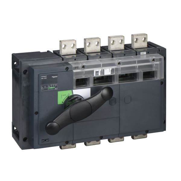 SCHNEIDER ELECTRIC - Lasttrennschalter ComPact INV1250 4P 1250A Festeinbau mit schwarzem Drehantrieb