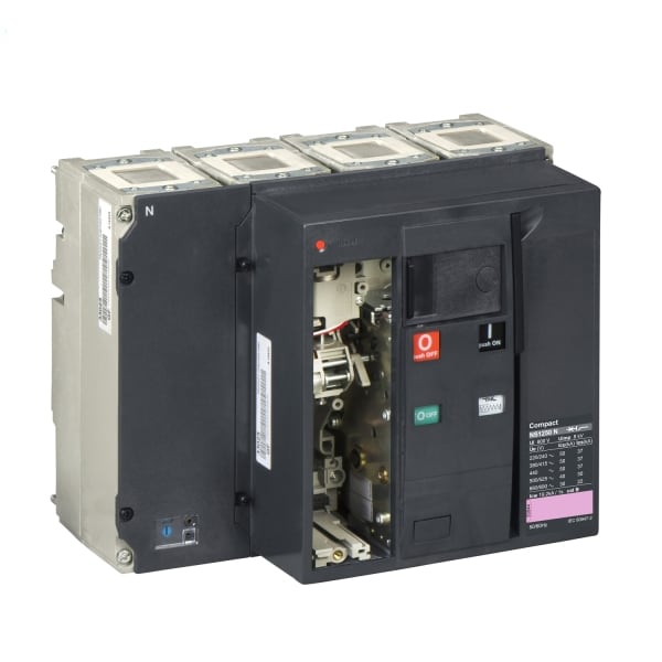 SCHNEIDER ELECTRIC - Compact NS1250N, 4 P, 1250A, max. Ausschaltverm. 50kA