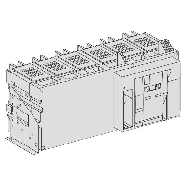 SCHNEIDER ELECTRIC - MasterPact NWb 4000A H2 Icu=150kA/440V Icu=50kA 3P Grundschalter Festeinbau