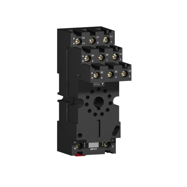 SCHNEIDER ELECTRIC - Sockel für RUMC3+RE48, 3 polig, 11 Pins, separate Kontakte, Kastenklemmen