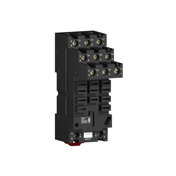 SCHNEIDER ELECTRIC - Sockel für RUMF, 2+3 polig, separate Kontakten, Kastenklemmen