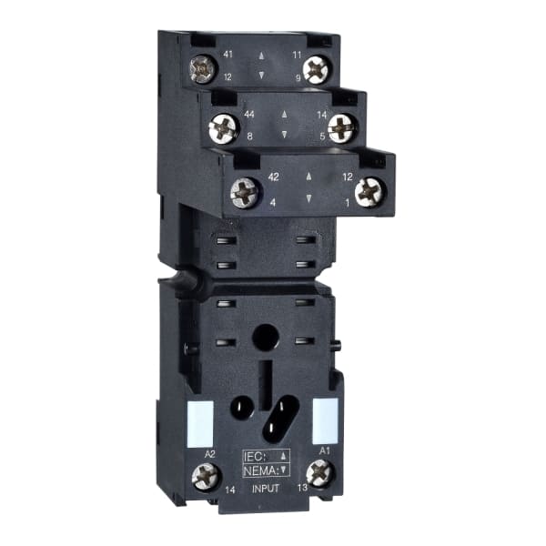 SCHNEIDER ELECTRIC - Sockel für RXM+REXL, 2 polig, getrennte Kontakte, Kastenklemmen