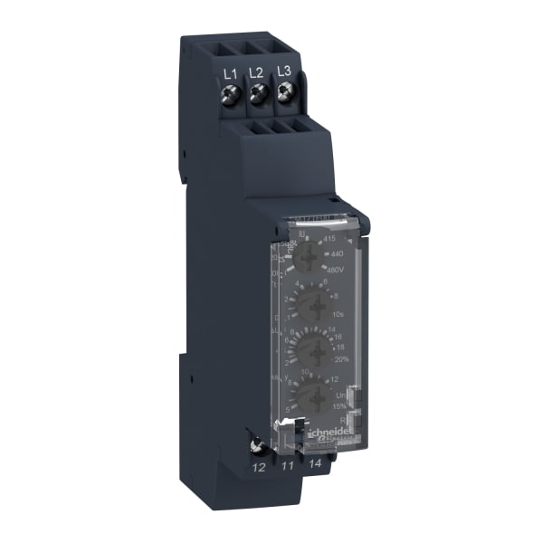 SCHNEIDER ELECTRIC - Netzüberwachung, Phasenfolge, -ausfall, -asymm., Über-/Unterspan., 183-528 VAC