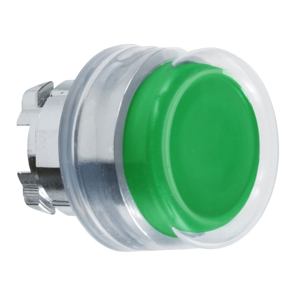 SCHNEIDER ELECTRIC - Drucktaster, Frontelement, XB4, Metall, 22mm, grün, vorst., tastend, Schutzkappe